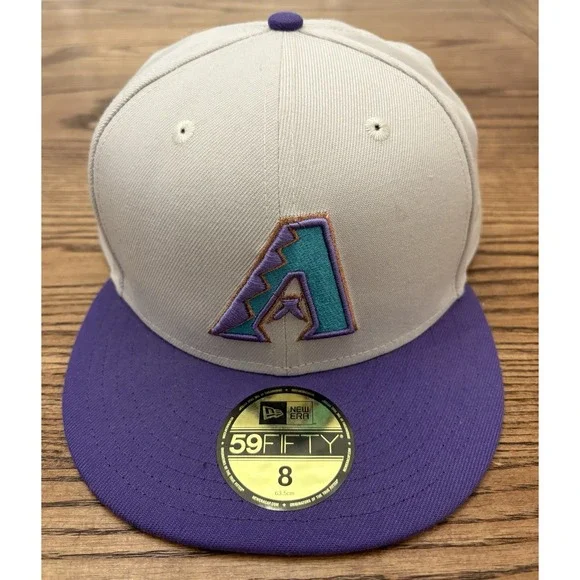Vintage Arizona Diamondbacks 2001 World Series Hat New Era Size 8 NWT - Picture 1 of 6